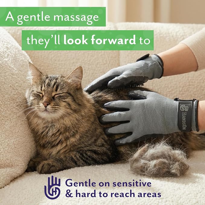 H HANDSON Pet Grooming Gloves - Image 8