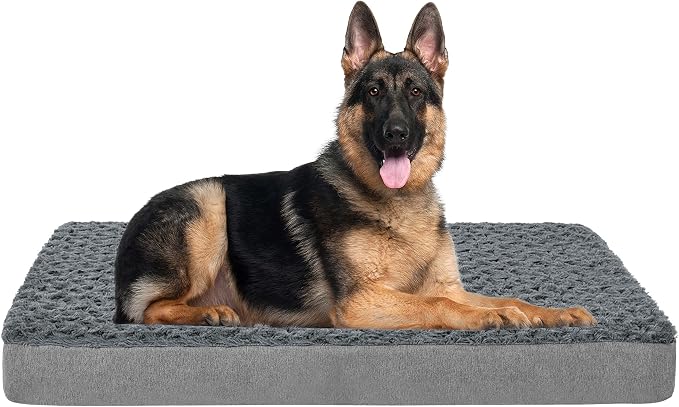 Jumbo Human Dog Bed, Orthopedic Memory Foam Pet Mat, Washable Dog Crate Bed by ABETTERLIFEWITHPET