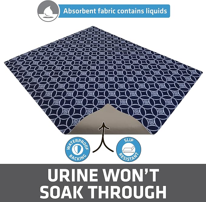 Drymate Cat Litter Box Mat, Litter Trapping Mat, Waterproof, Urine-Proof - Image 3