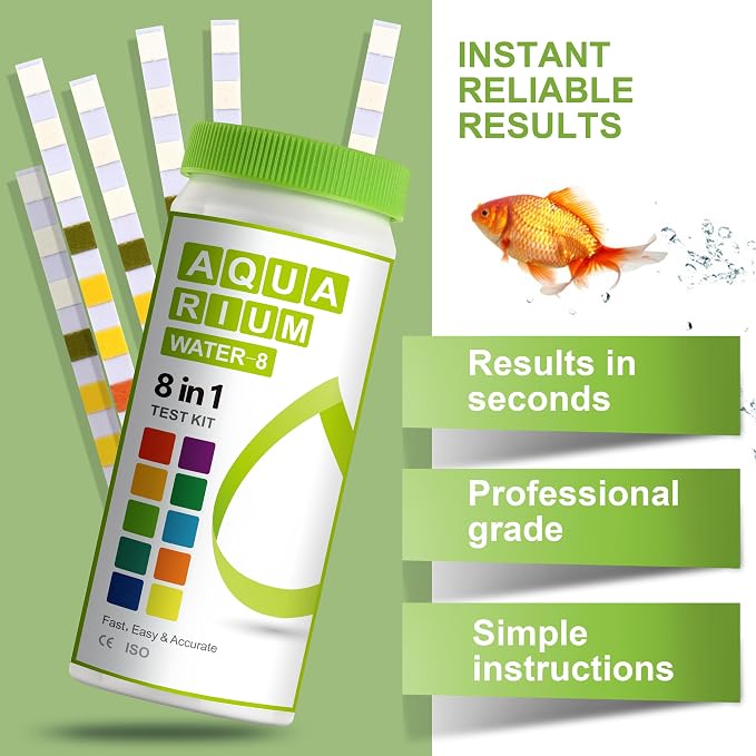 AAwipes Aquarium Ammonia Test Strips 8-in-1 |100 Strips | Quick & Accurate - Image 2