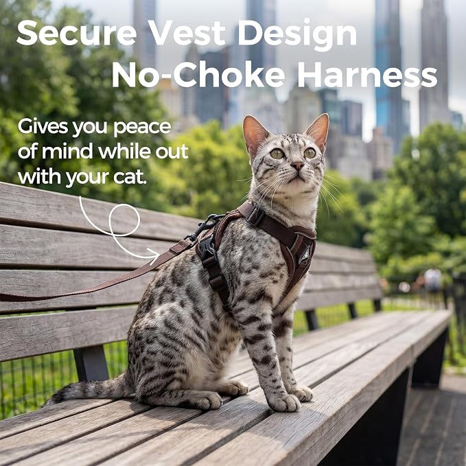 Cat Harness and Leash Set Escape Proof Tactical Medium Kitten Harness Emotional - Image 3