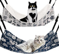 Cat Hammock for Cage Hanging Reversible 2Pack, Pet Hammock Bed Adjustable by Admaison