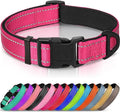 Joytale Reflective Dog Collar, Soft Neoprene Padded, Metal D-Ring, Nylon Pet by Joytale