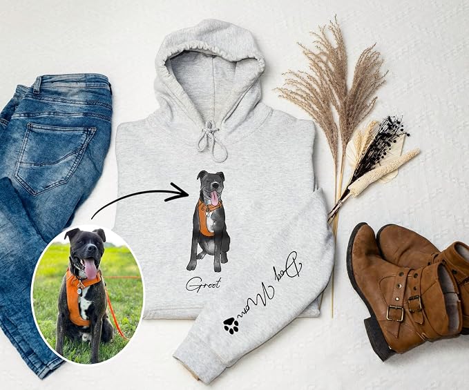 CHIARA CONTI11 Custom Dog Hoodie, Custom Pet Gifts, Custom Dog Shirt, Custom - Image 4