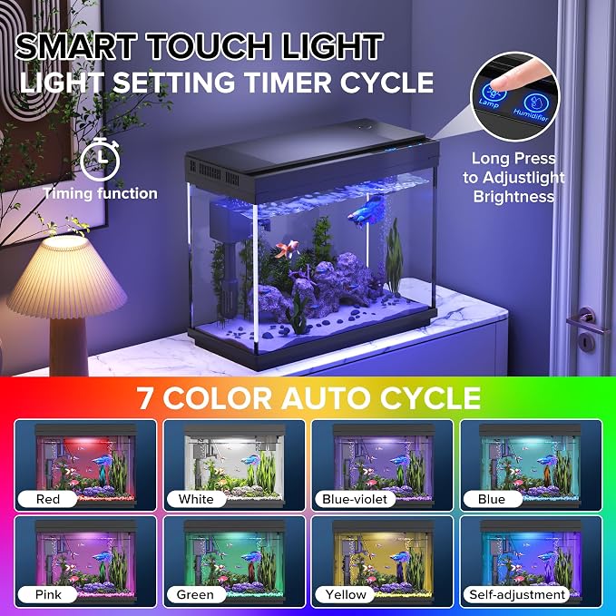 Fish Tank 2.4 Gallon Aquarium - Image 4