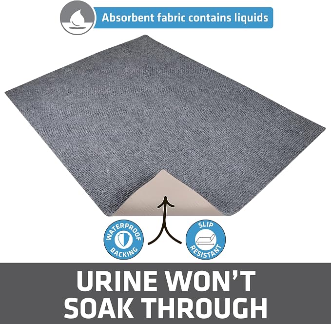 Drymate Cat Litter Box Mat, Litter Trapping Mat, Waterproof, Urine-Proof - Image 4