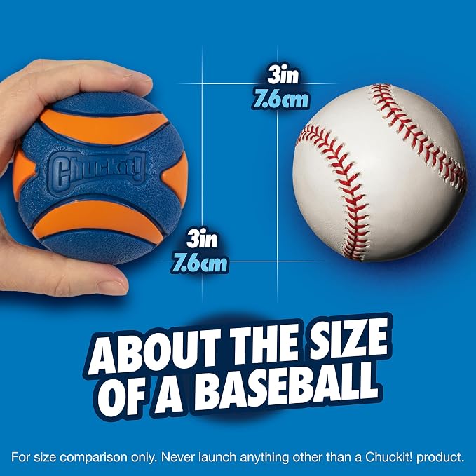 Chuckit! Ultra Squeaker Ball Dog Toy, Large 1 Pack, - Image 4