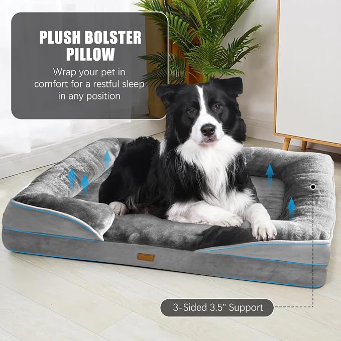 Orthopedic Dog Bed with Sides - Image 4