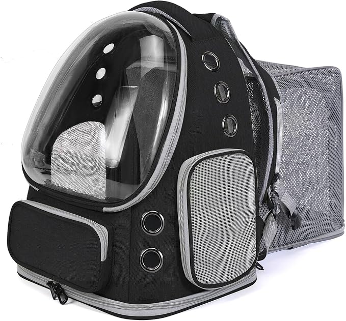 Cat Backpack Carrier for Large Cats, Expandable Cat Bubble Backpack, Dog by GixDix