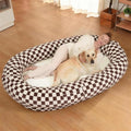 74"x50"x12" Human Dog Bed for Adults, Ultra Plush Waterproof Bean Bag Chair by Wozoke