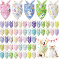 Kacctyen 50 Pcs Spring Easter Dog Bandanas Bulk Bandanas by Kacctyen