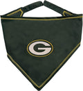 Pets First NFL Green Bay Packers TIE Bandana, Small/Medium. Dog Bandana Scarf by PETSFIRST