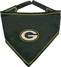 Pets First NFL Green Bay Packers TIE Bandana, Large/X-Large. Dog Bandana Scarf by PETSFIRST