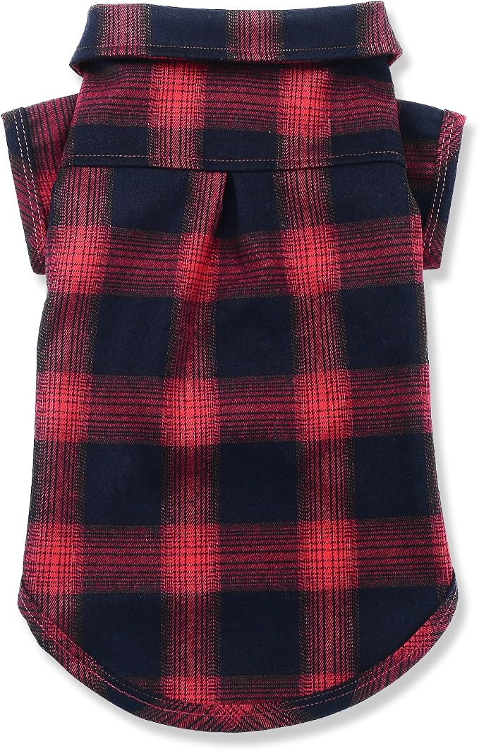 Koneseve Dog Shirt Pet Plaid Clothes T-Shirt Sweater Breathable - Image 2