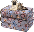 Dono 1 Pack 3 Dog Blankets, Soft Fluffy Fleece Pet Blanket Warm Sleep Mat Paw by Dono