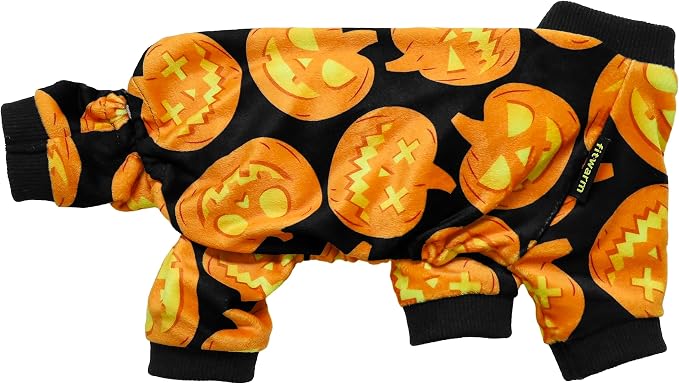 Fitwarm Halloween Pumpkin Dog Pajamas, Funny Dog Winter Clothes - Image 3