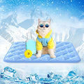 Rywell Dog Cooling Mat 2.0, Ocean Blue, Long-Lasting Cool by Rywell