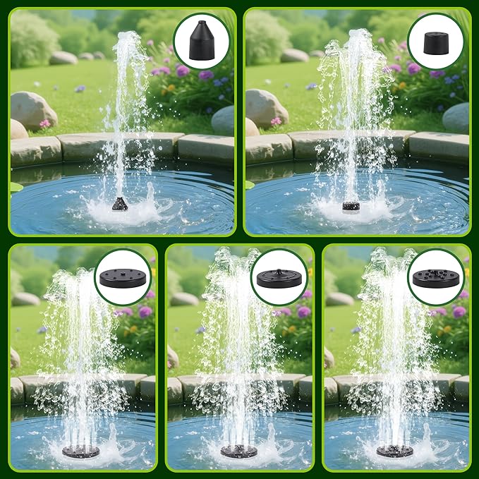 Solar Water Fountain for Bird Bath Solar Water Pump - Image 6