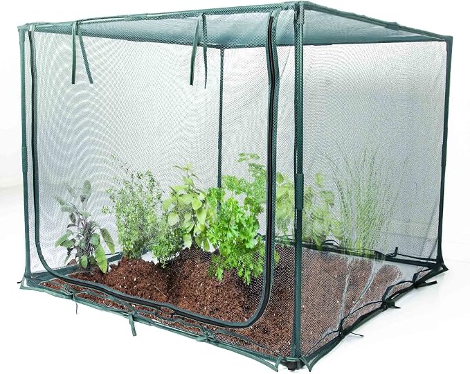 Square 4'x4' Netting Cover 3.3FT Tall Crop Cage Pest Guard Cover - Image 7
