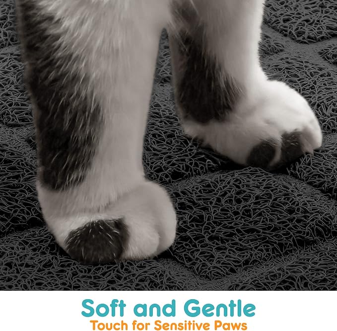 Cat Litter Mat Litter Trapping Mat, Less Waste Cat Litter Box Mat, Soft on - Image 4