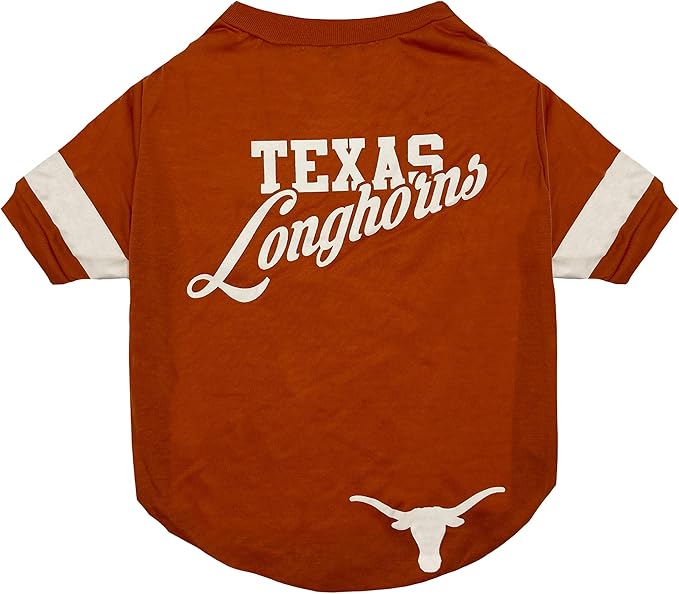 NCAA Texas Longhorns T-Shirt for Dogs & Cats, Medium. Football/Basketball Dog - Image 3
