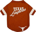 NCAA Texas Longhorns T-Shirt for Dogs & Cats, Medium. Football/Basketball Dog by PETSFIRST
