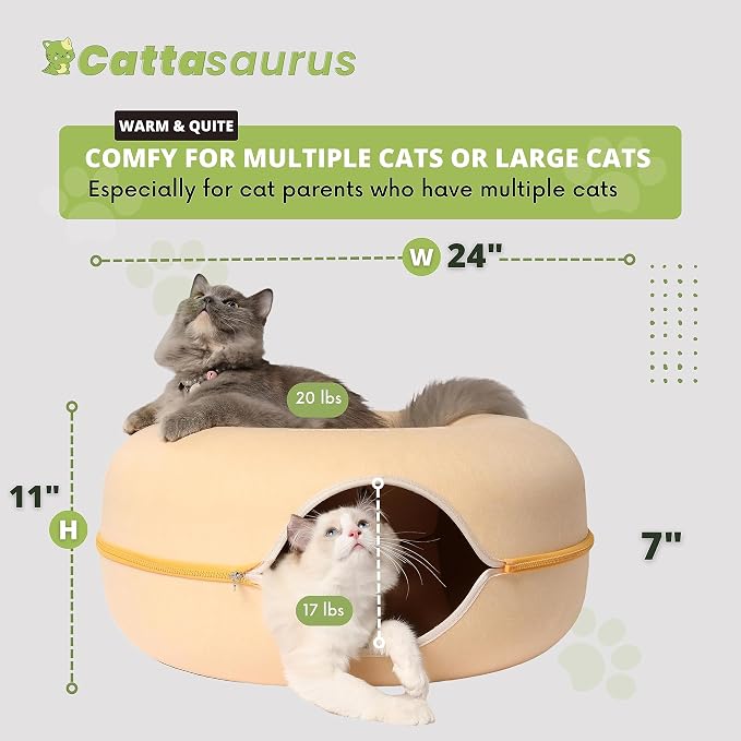 Cattasaurus Peekaboo Cat Cave Donut - Image 6