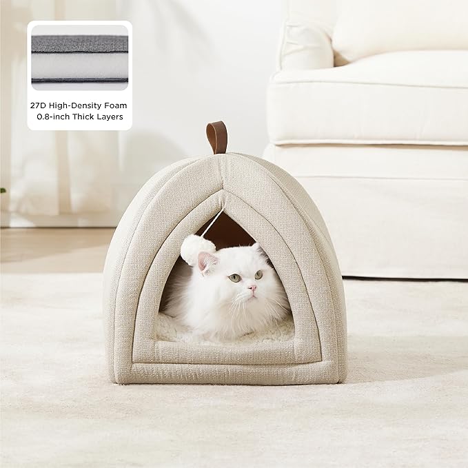Bedsure Cat Beds for Indoor Cats- 2 in 1 Cat Cave House Tent for Kittens and - Image 2