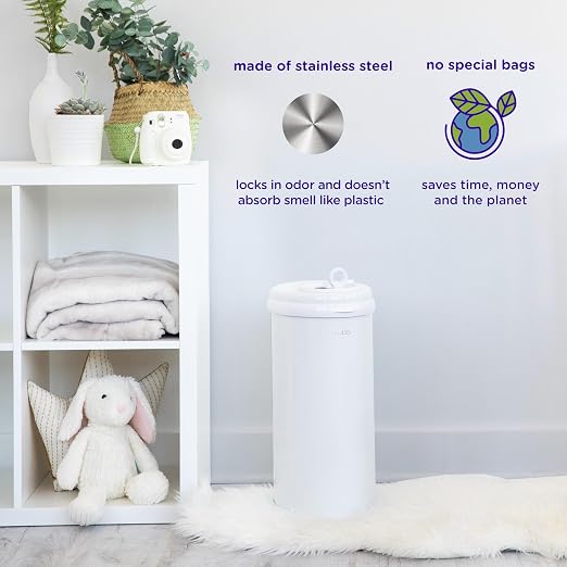 Ubbi Steel Diaper Pail, Odor Locking, No Special Bag Required, Award-Winning - Image 4
