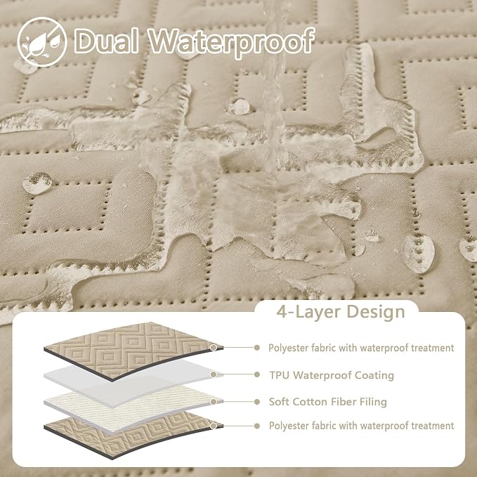 hyha Waterproof Dog Blanket, Soft Dog Bed Cover Pet Blankets, Waterproof Sofa - Image 2