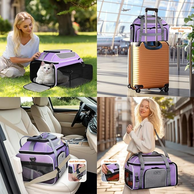 Petskd Top and Side Expandable Pet Carrier 19x13x9 Inches Southwest Allegiant - Image 7