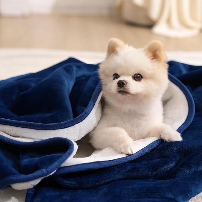 gogobunny Waterproof Bed Blanket, Reversible Sherpa Fleece Throw Blanket - Image 9