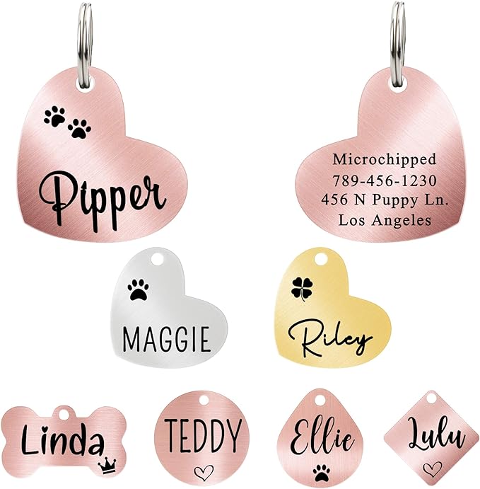 Ultra Joys Custom, Personalized Pet ID Tag, by UltraJoys