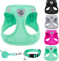 PUPTECK Adjustable Dog Harness Collar and Leash Set Step in No Pull Pet Harness by PUPTECK