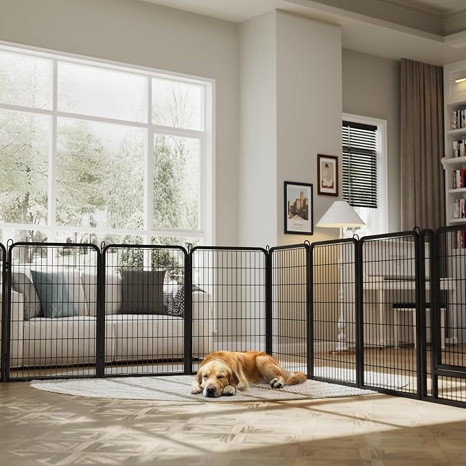 Yaheetech Dog Playpen Outdoor, 40 inch 24 Panels Dog Pen Indoor Heavy Duty - Image 3