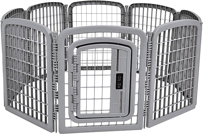 Amazon Basics 8-Panel Octagonal Plastic Dog Playpen, Indoor/Outdoor Pet Fence by AmazonBasics