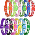 12 Pack Puppy Collars for Litter, Adjustable Puppy ID Collars Soft Nylon by Makeyourlifemoreenjoyable
