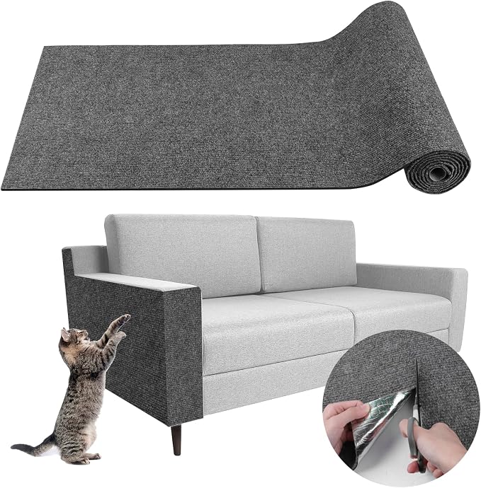 Climbing Cat Scratcher Mat Trimmable Cat Scratching Post Carpet 157.4’’x15.8’’ by LSGCQ