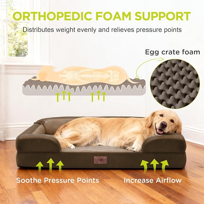 Extra Large Dog Bed, Orthopedic XL Washable Bed - Image 2