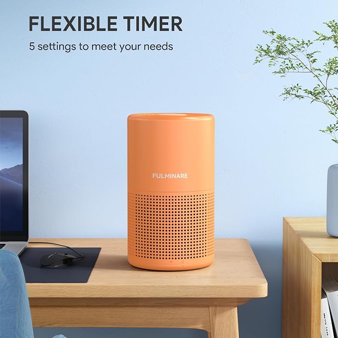 FULMINARE Air Purifiers for Home Bedroom H13 True HEPA Air Purifier, 3 Speeds - Image 3