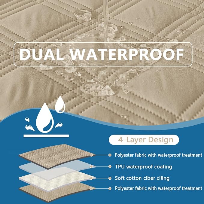 hyha Waterproof Dog Blanket, Reversible Pet Bed Blanket, Soft Sofa Couch Cover - Image 3