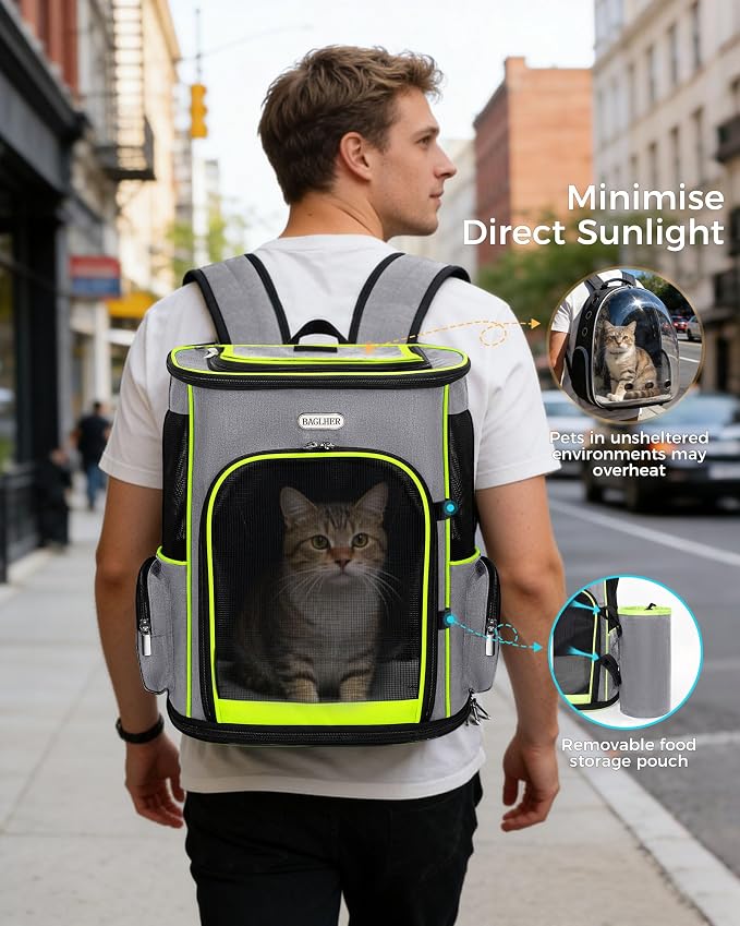 BAGLHER Expandable Cat Carrier Backpacks, Retractable Pet Carrier Backpack - Image 8