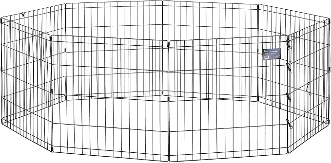 MidWest Homes for Pets Folding Metal Puppy / Dog Exercise Pen, Indoor/Outdoor by MidWestHomesForPets