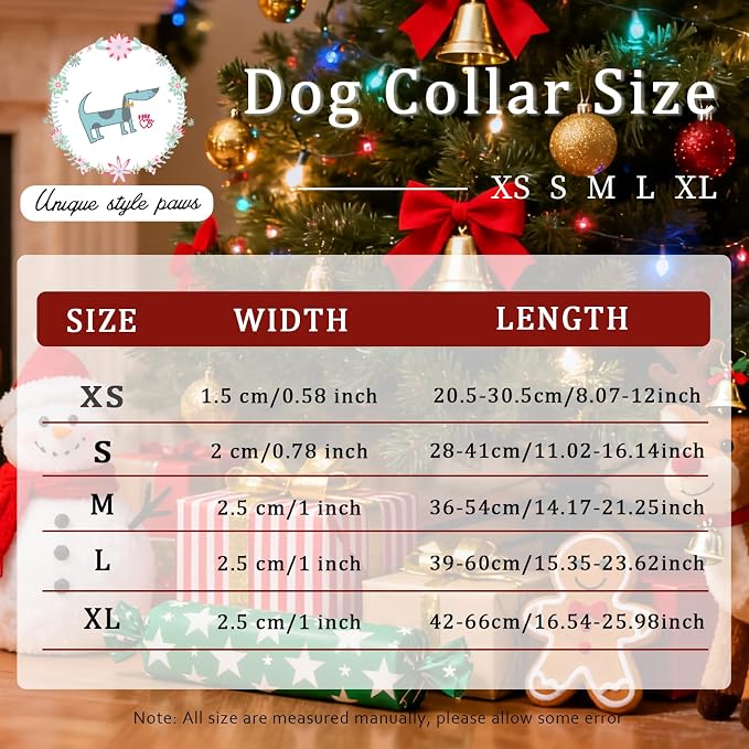 Christmas Dog Collar, Unique Style Paws Santa Claus Dog Collar - Image 6