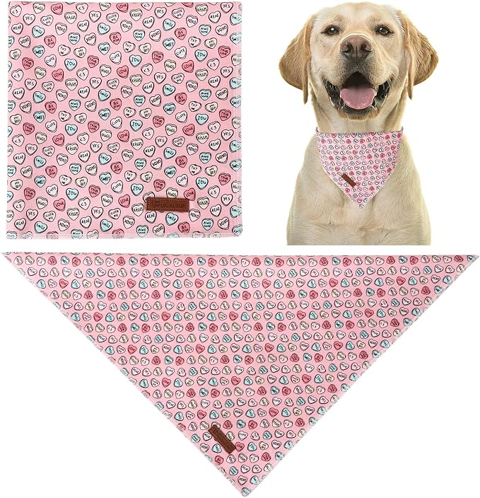 Valentine Dog Bandana - Image 2