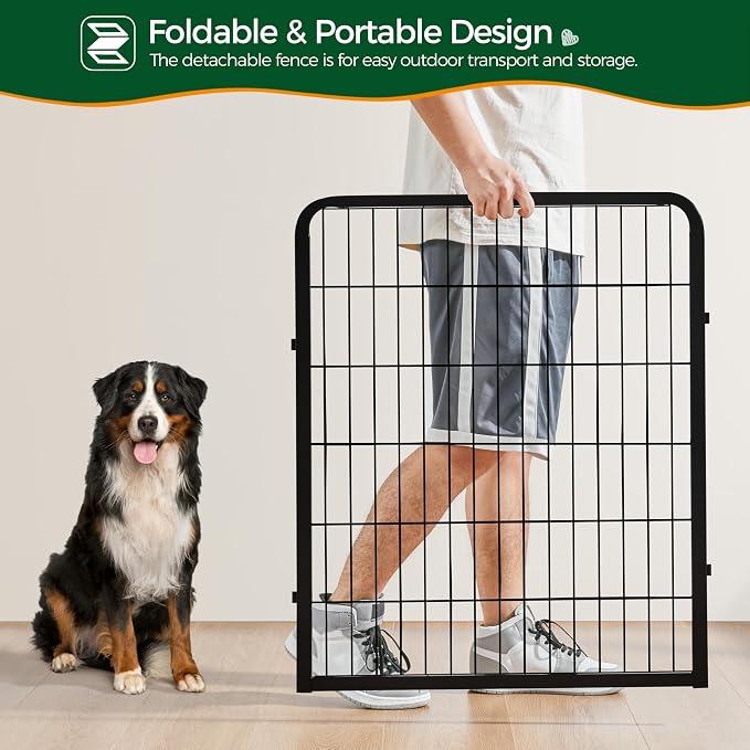 Yaheetech Dog Playpen Outdoor, 32 inch 16 Panels Dog Pen Indoor Heavy Duty - Image 8