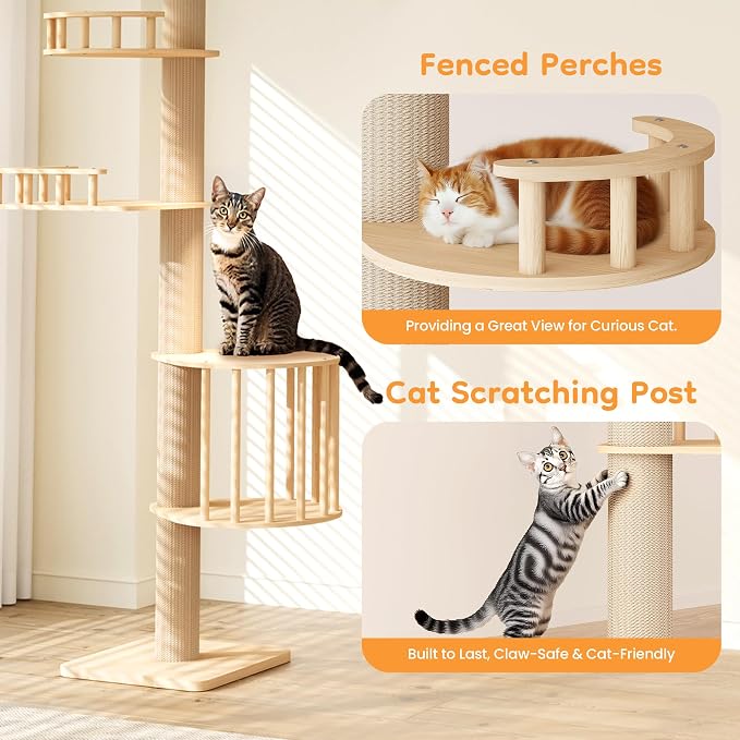 Floor to Ceiling Cat Tree Tower - Image 4