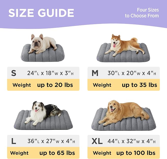 LE SURE Cute Orthopedic Dog Bed Large Sized Dog, Waterproof Chic Flat Pet Beds - Image 6