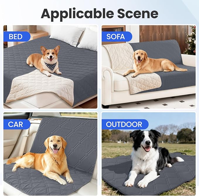 Waterproof Couch Covers for Pets, Waterproof Dog Bed Cover, Anti-Slip Soft Dog - Image 5