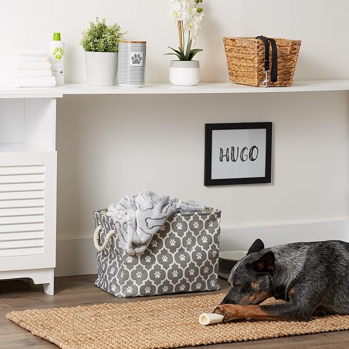 Bone Dry Pet Storage Collection Lattice Paw Print, Medium Rectangle - Image 4